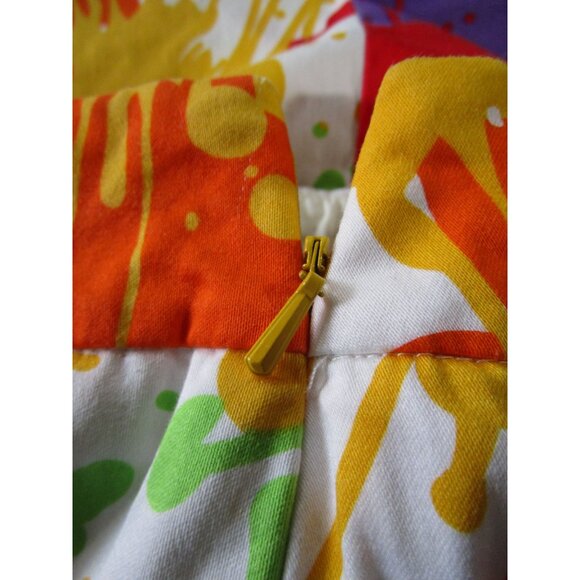 Loudmouth Ladies Splash Art Skort Golf US 8 Bright Paint Splatter Drop Cloth GUC - Picture 14 of 15